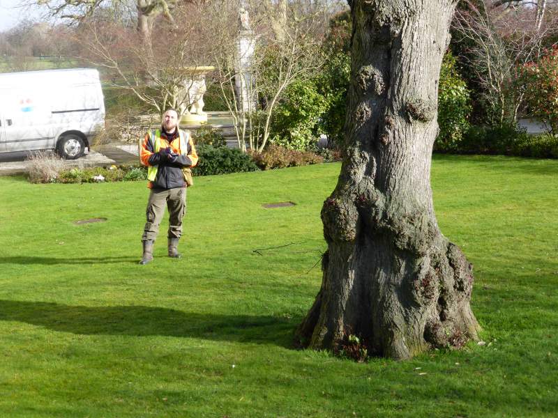 Jon Hartley Surveying Trees With Trimble Juno