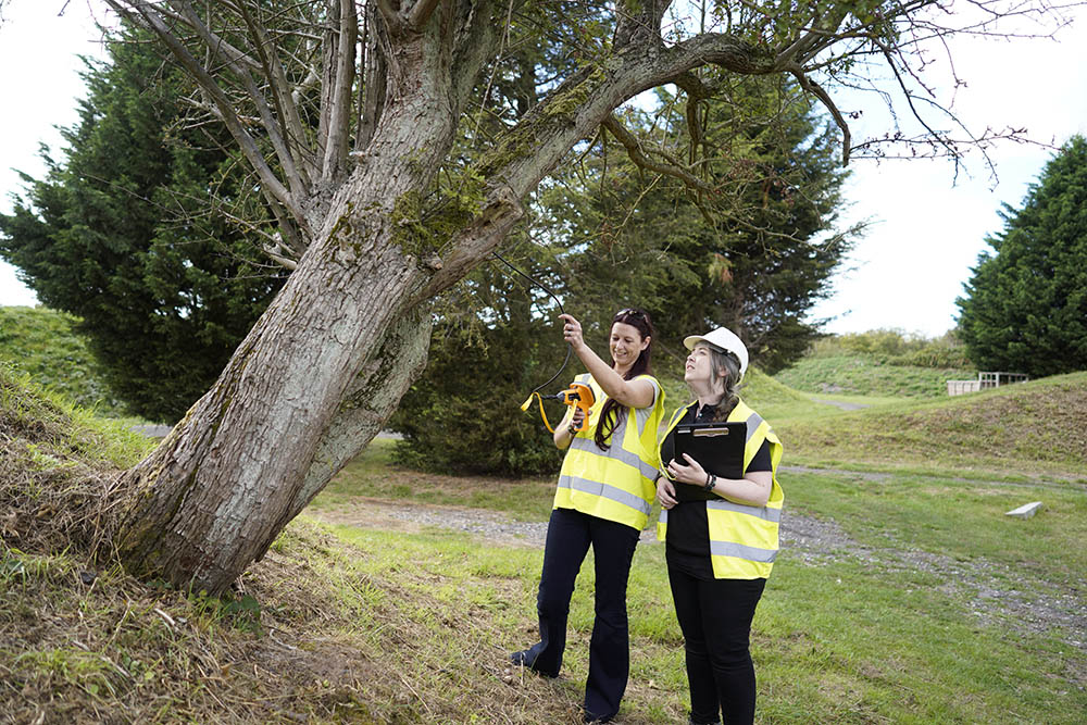 Arbtech bat surveyors working on site