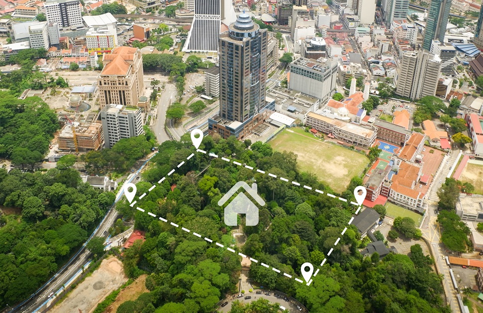 A proposed plot for a new development, planning ahead for a landscape visual impact assessment