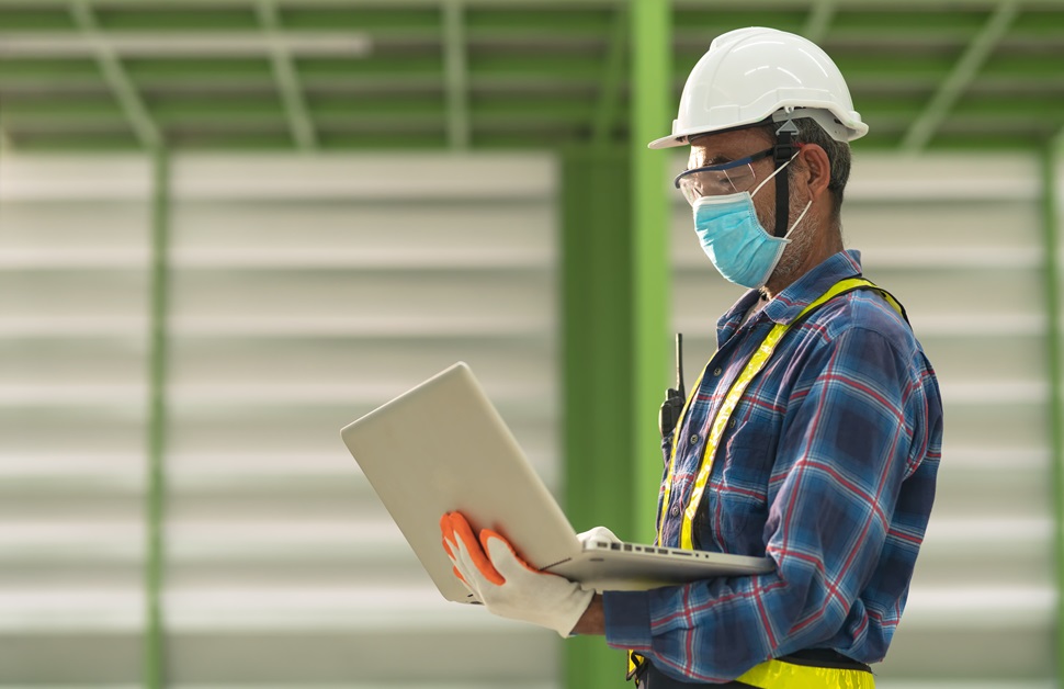 a consultant looking at the data from an air quality assessment