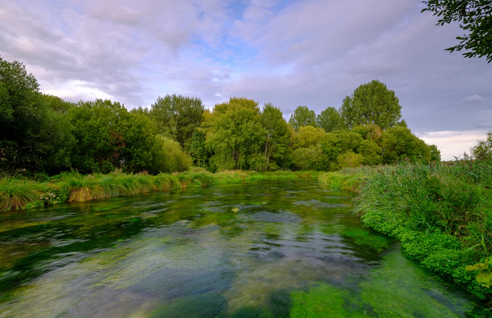 A shot of an English river