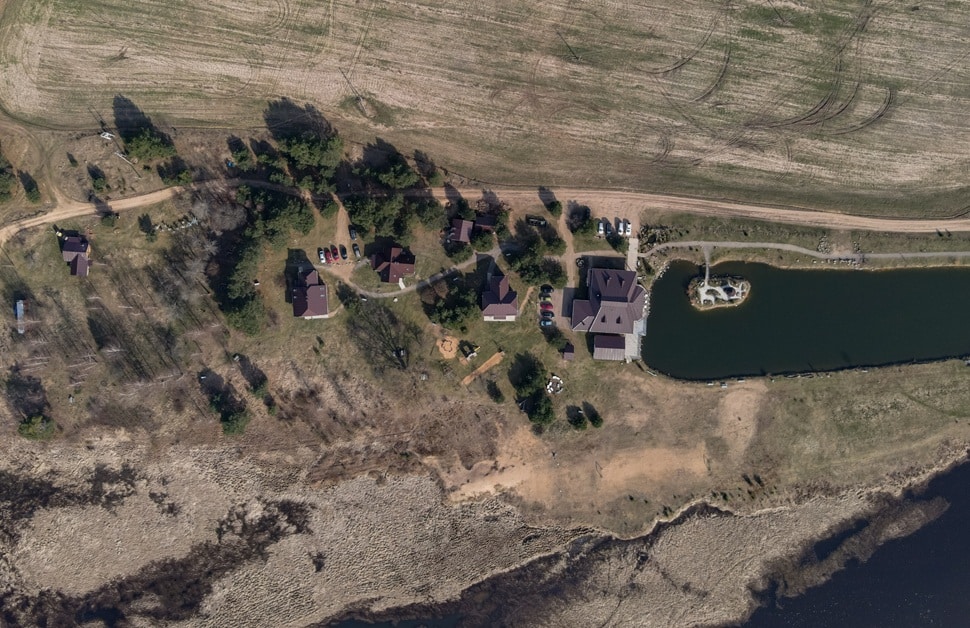 A view of a development site from above