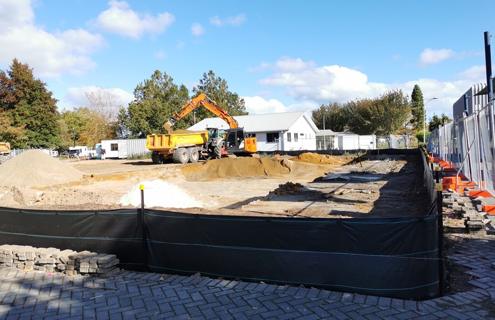 developers using terrex silt barrier for a messy construction