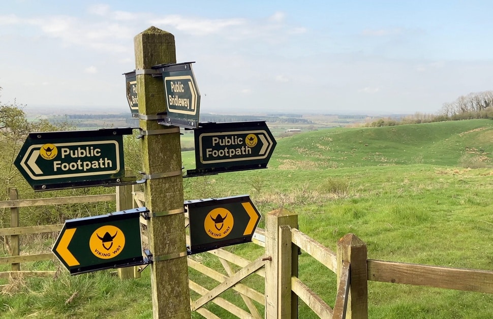 A public footpath next to a prospective plot of land, subject to a visual impact assessment