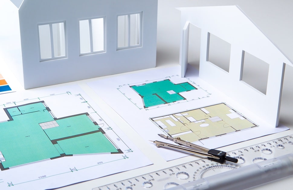 plans for a development project, used as part of an application for planning permission