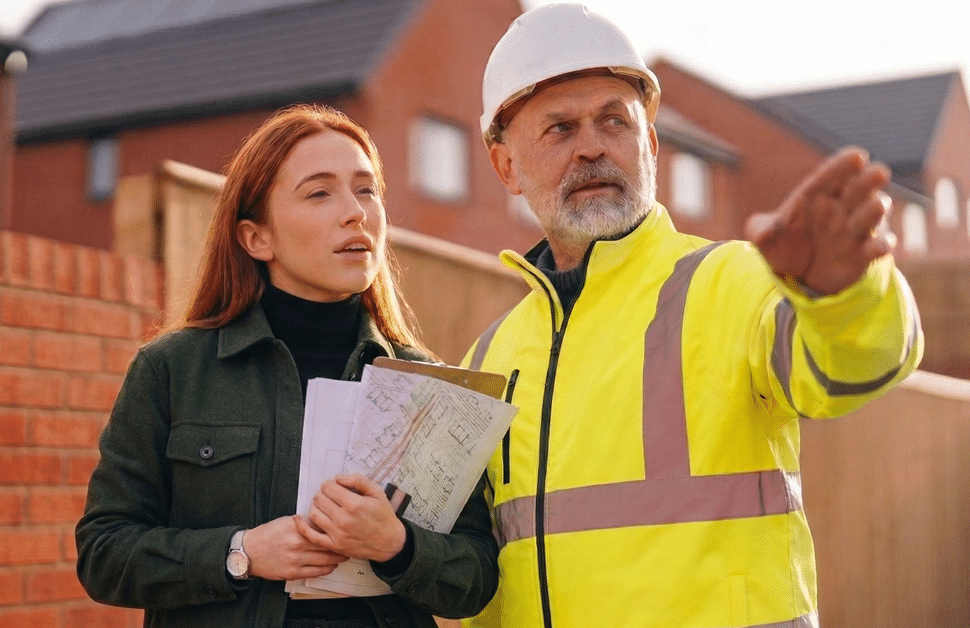 A developer listening to advice from an ecological consultant
