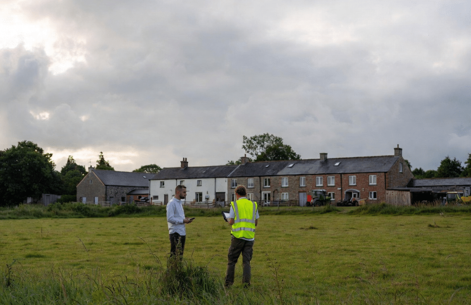 A developer and a consultant talking about submitting a planning appeal