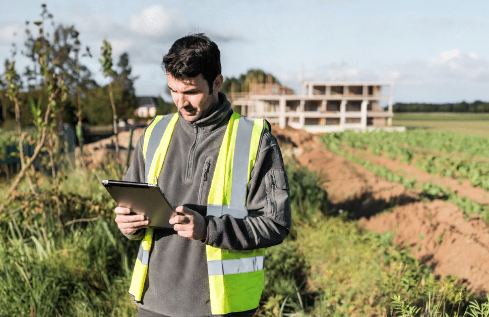 An ecological consultant supporting a permitted development with a survey