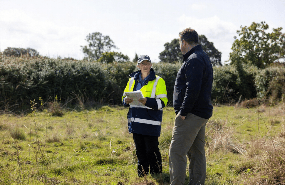 An ecologist and developer talking about biodiversity net gain requirements