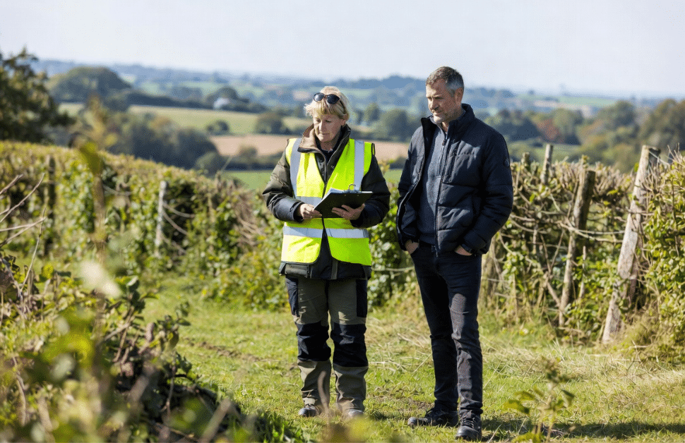 An ecological consultant and developer discussing necessary statutory biodiversity credits