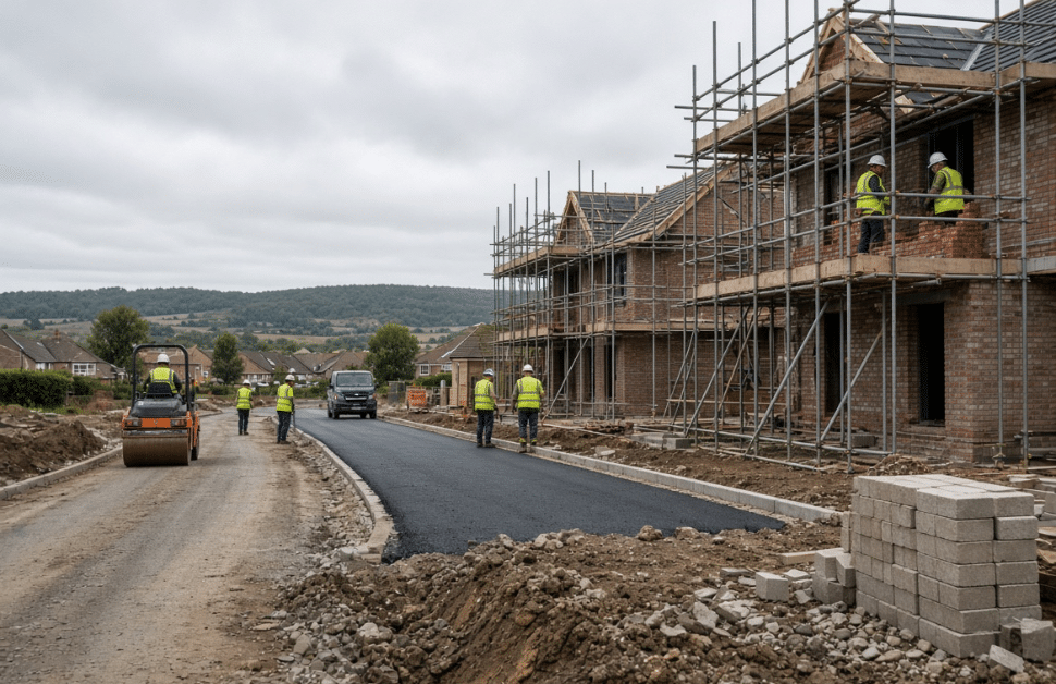 A development site for a residential estate following the charges of the community infrastructure levy (CIL)