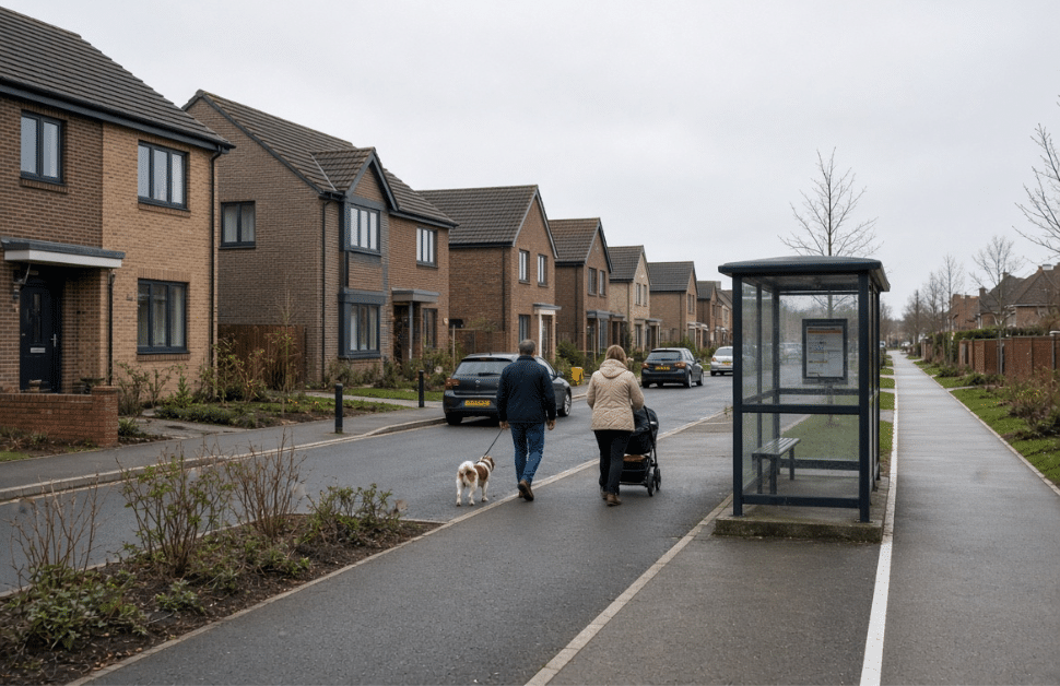 A recently completed residential estate, with help from the community infrastructure levy (CIL)